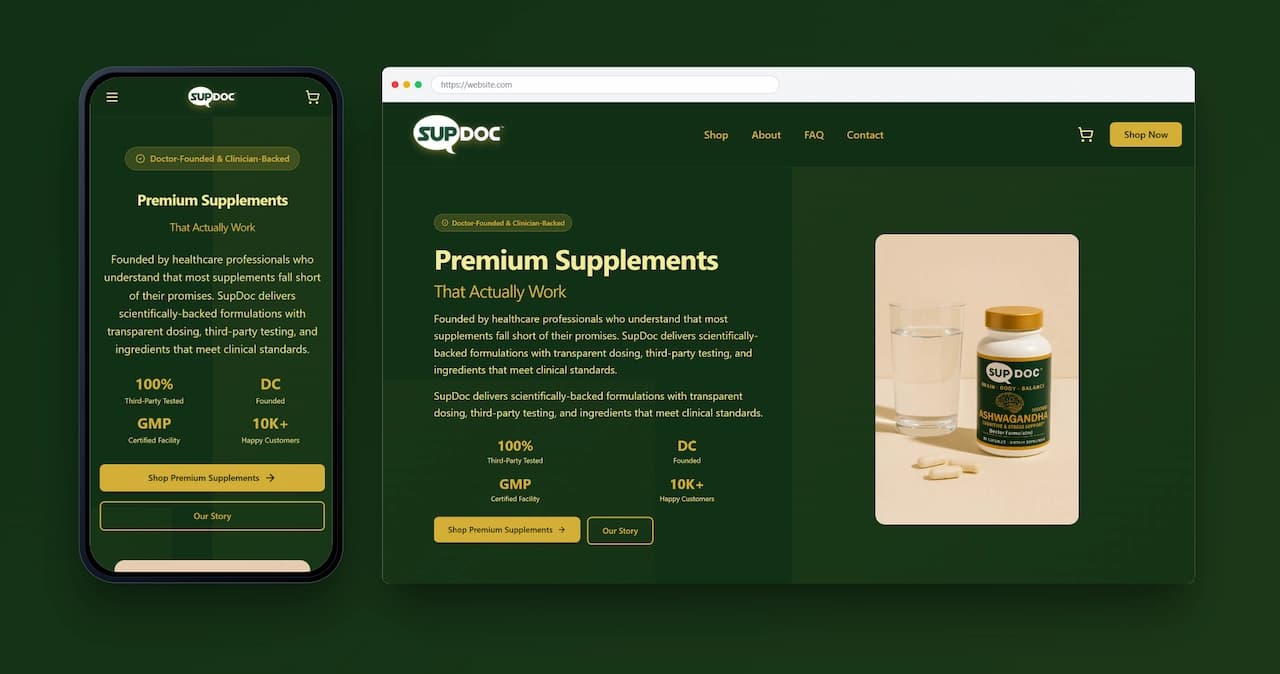 Brand cover image for SupDoc website.